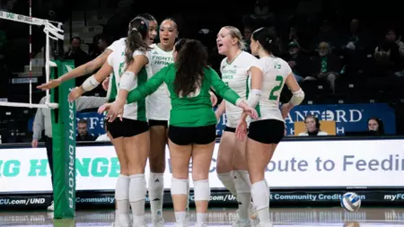 North Dakota Takes Down Oral Roberts in Three-Set Sweep