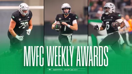 Fighting Hawk trio collects weekly MVFC honors